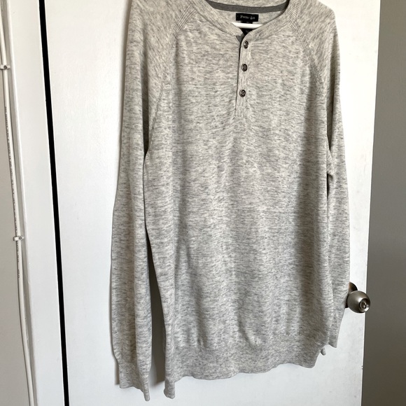 Porter+Ash Soft 1/4 Button Crewneck Sweater - Size L - Picture 3 of 13
